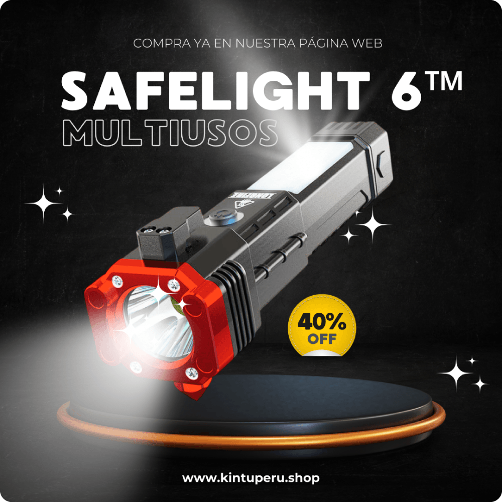 SafeLight 6™ | Linterna Multiuso de Emergencias KINTU
