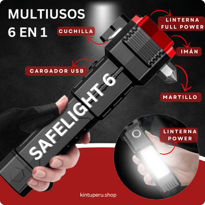 SafeLight 6™ | Linterna Multiuso de Emergencias KINTU